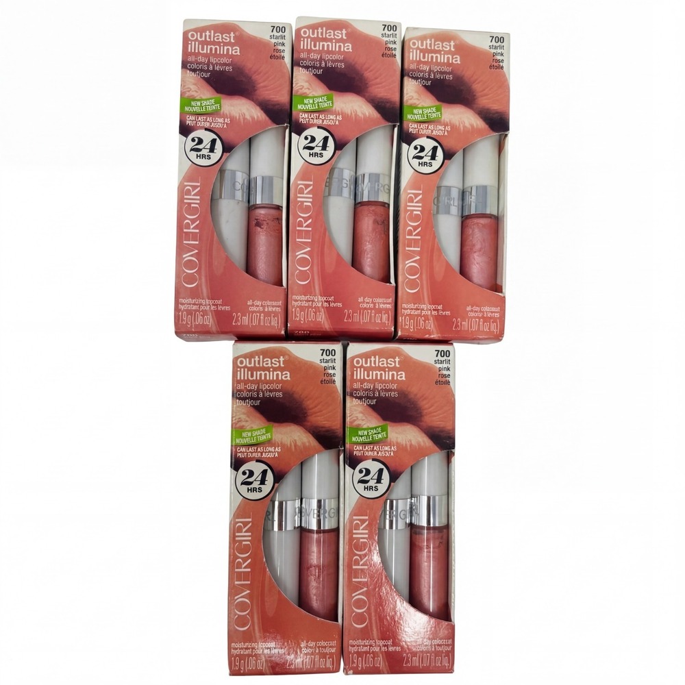 5 - CoverGirl Outlast All-Day Lipcolor Lipstick  #700 Starlit Pink New